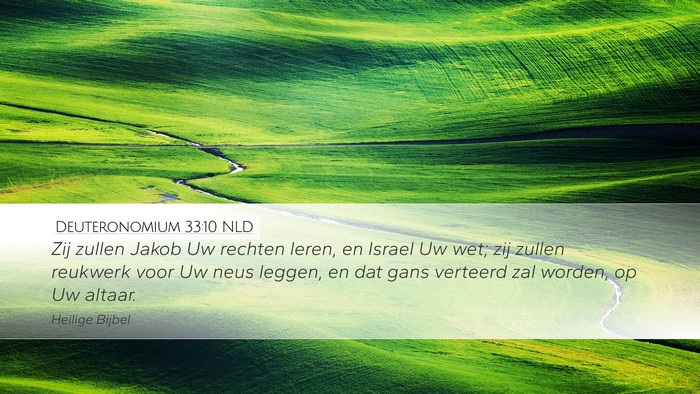Deuteronomium 33:10 NLD Bible Verse Image