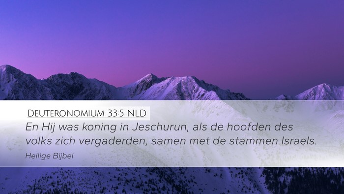 Deuteronomium 33:5 NLD Bible Verse Image