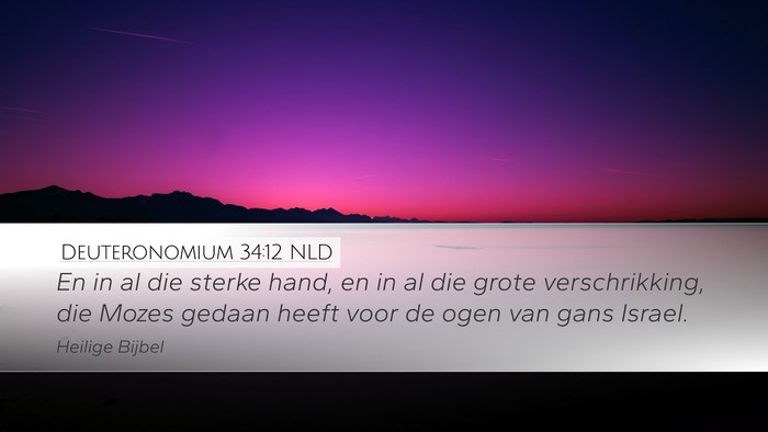 Deuteronomium 34:12 NLD Bible Verse Image