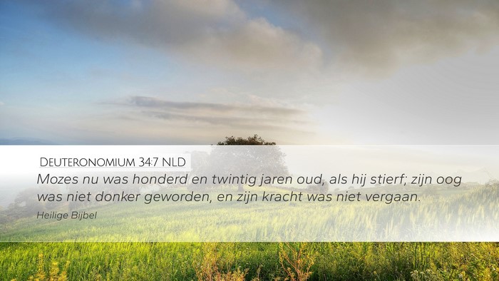 Deuteronomium 34:7 NLD Bible Verse Image