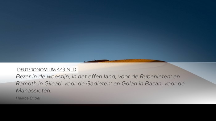 Deuteronomium 4:43 NLD Bible Verse Image