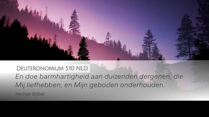 Deuteronomium 5:10 NLD Bible Verse Image