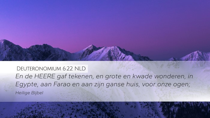 Deuteronomium 6:22 NLD Bible Verse Image