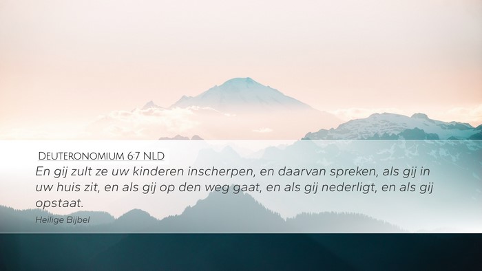 Deuteronomium 6:7 NLD Bible Verse Image