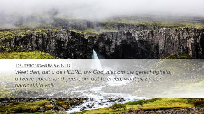 Deuteronomium 9:6 NLD Bible Verse Image