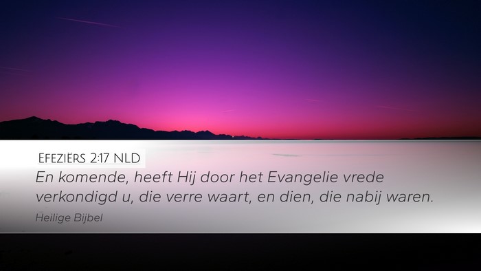 Efeziërs 2:17 NLD Bible Verse Image