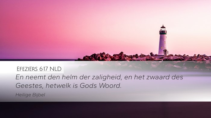 Efeziërs 6:17 NLD Bible Verse Image
