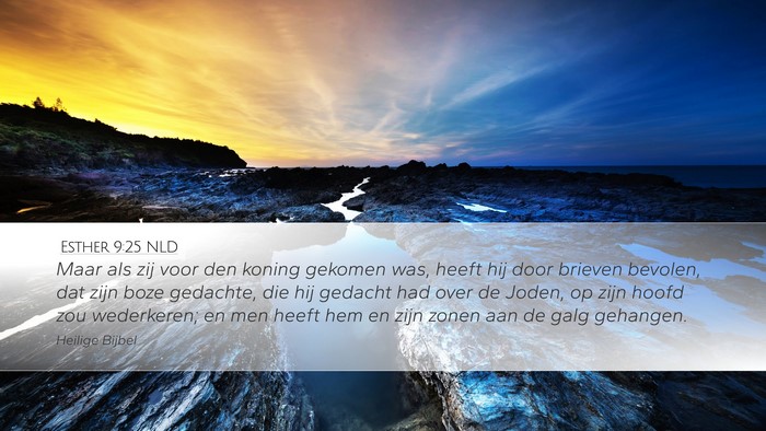 Esther 9:25 NLD Bible Verse Image