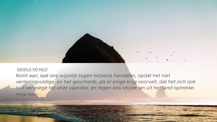 Exodus 1:10 NLD Bible Verse Image