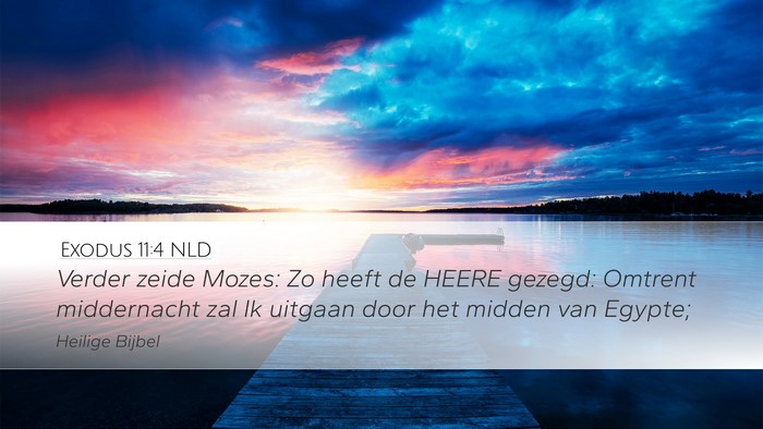 Exodus 11:4 NLD Bible Verse Image