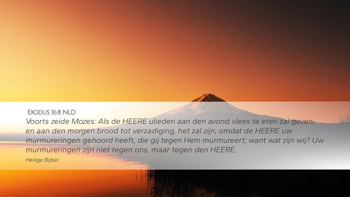 Exodus 16:8 NLD Bible Verse Image