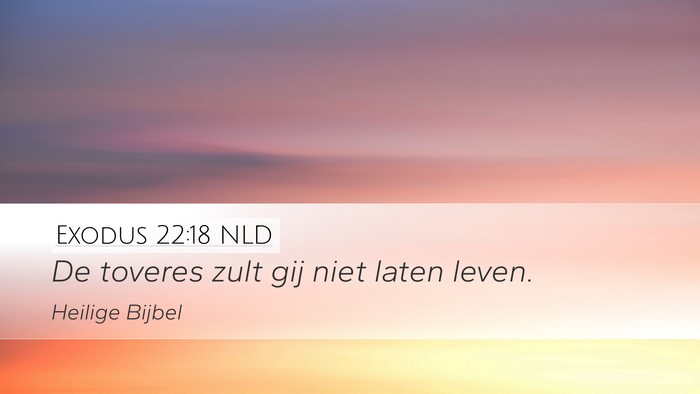 Exodus 22:18 NLD Bible Verse Image