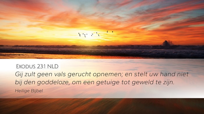 Exodus 23:1 NLD Bible Verse Image