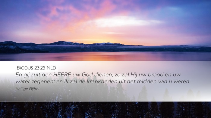 Exodus 23:25 NLD Bible Verse Image