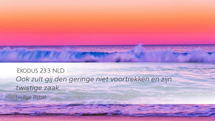 Exodus 23:3 NLD Bible Verse Image