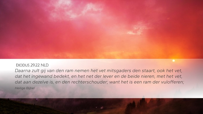 Exodus 29:22 NLD Bible Verse Image