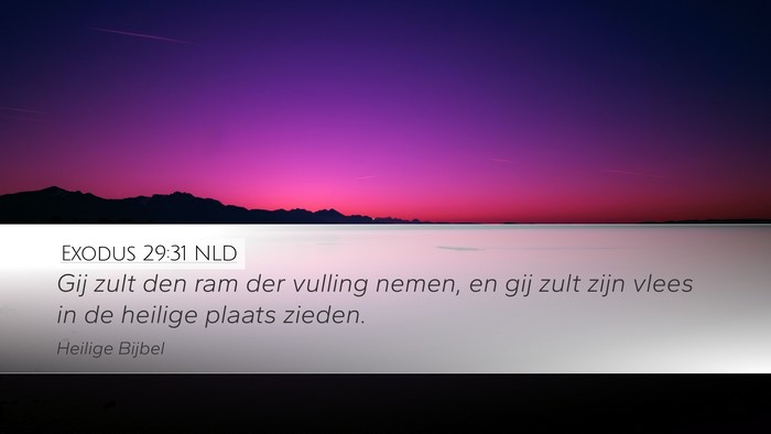 Exodus 29:31 NLD Bible Verse Image