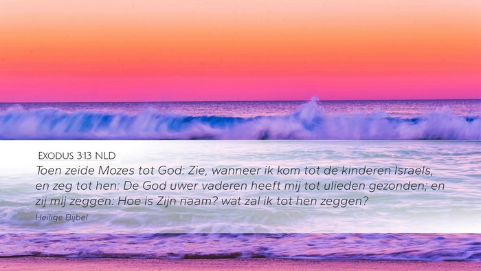 Exodus 3:13 NLD Bible Verse Image