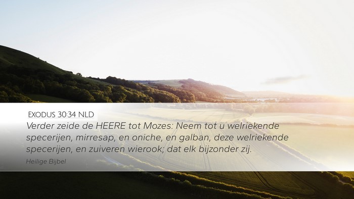 Exodus 30:34 NLD Bible Verse Image