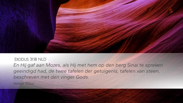 Exodus 31:18 NLD Bible Verse Image