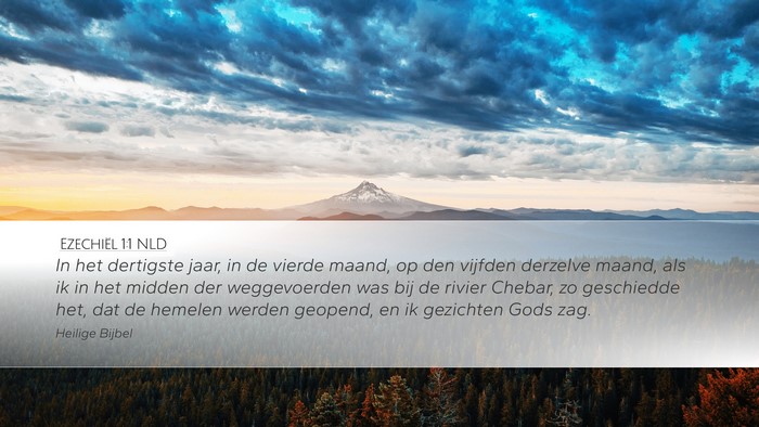 Ezechiël 1:1 NLD Desktop Wallpaper - In het dertigste jaar, in de vierde maand, op den - Desktop Bible Verse Wallpaper