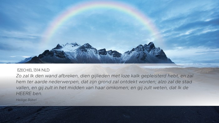 Ezechiël 13:14 NLD Bible Verse Image
