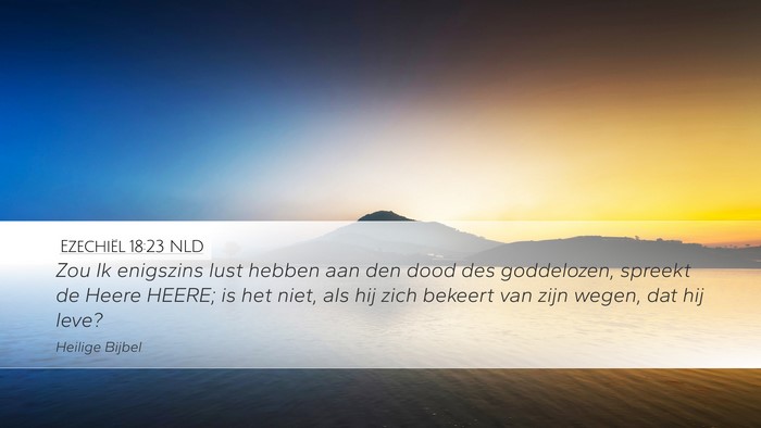 Ezechiël 18:23 NLD Bible Verse Image