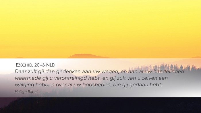 Ezechiël 20:43 NLD Bible Verse Image