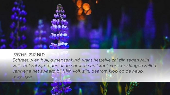 Ezechiël 21:12 NLD Bible Verse Image