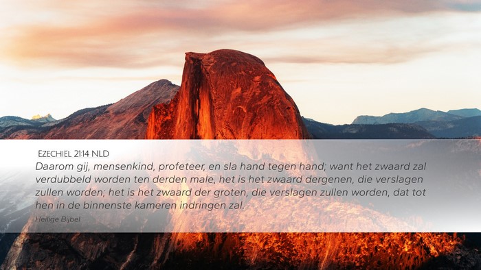 Ezechiël 21:14 NLD Bible Verse Image