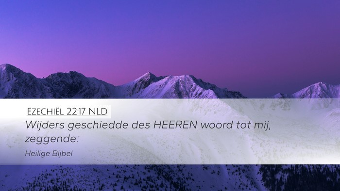 Ezechiël 22:17 NLD Bible Verse Image