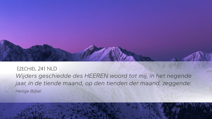 Ezechiël 24:1 NLD Bible Verse Image