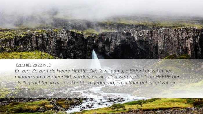 Ezechiël 28:22 NLD Bible Verse Image
