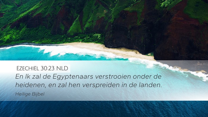 Ezechiël 30:23 NLD Bible Verse Image