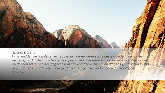 Ezechiël 32:25 NLD Bible Verse Image