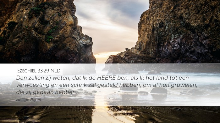 Ezechiël 33:29 NLD Bible Verse Image