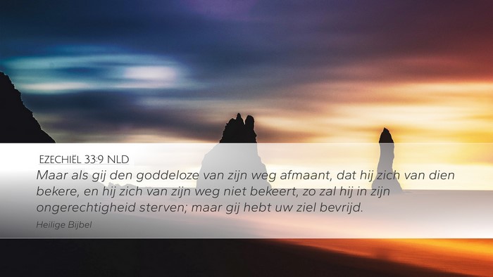 Ezechiël 33:9 NLD Bible Verse Image
