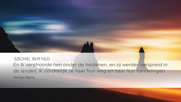 Ezechiël 36:19 NLD Bible Verse Image
