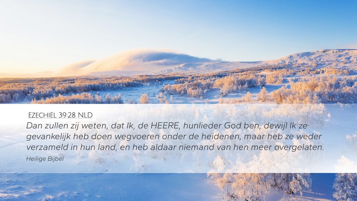 Ezechiël 39:28 NLD Bible Verse Image