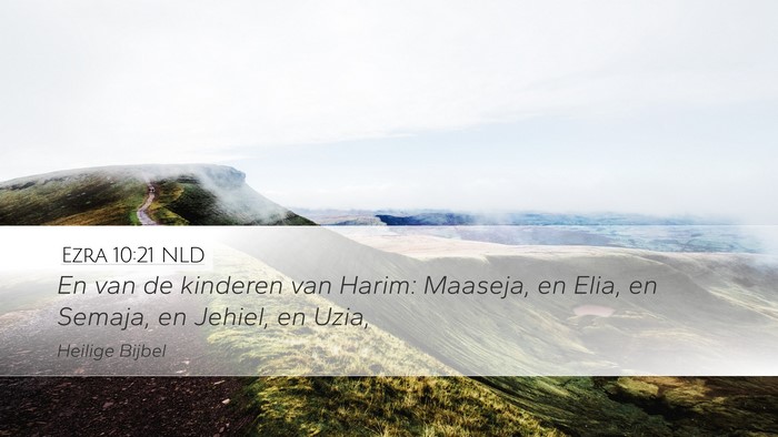 Ezra 10:21 NLD Bible Verse Image