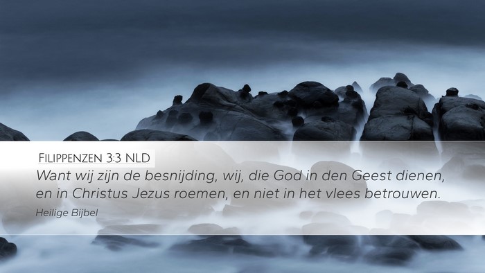 Filippenzen 3:3 NLD Bible Verse Image