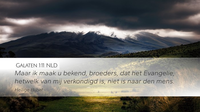 Galaten 1:11 NLD Bible Verse Image
