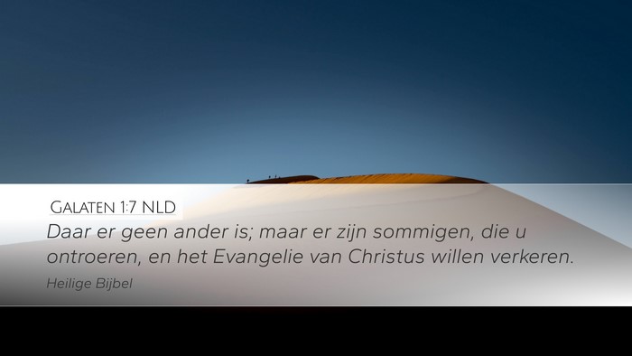 Galaten 1:7 NLD Bible Verse Image