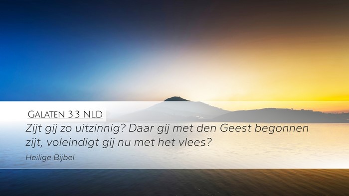 Galaten 3:3 NLD Bible Verse Image