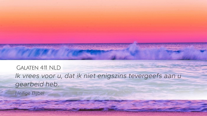 Galaten 4:11 NLD Bible Verse Image