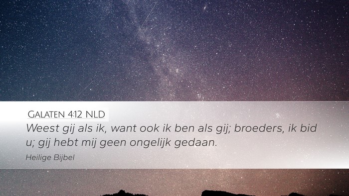 Galaten 4:12 NLD Bible Verse Image