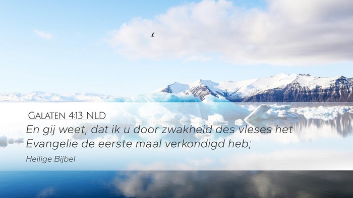 Galaten 4:13 NLD Bible Verse Image