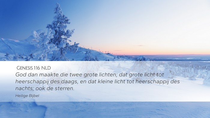Genesis 1:16 NLD Bible Verse Image