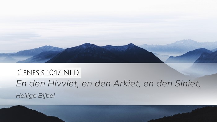 Genesis 10:17 NLD Bible Verse Image
