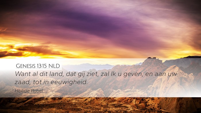 Genesis 13:15 NLD Bible Verse Image